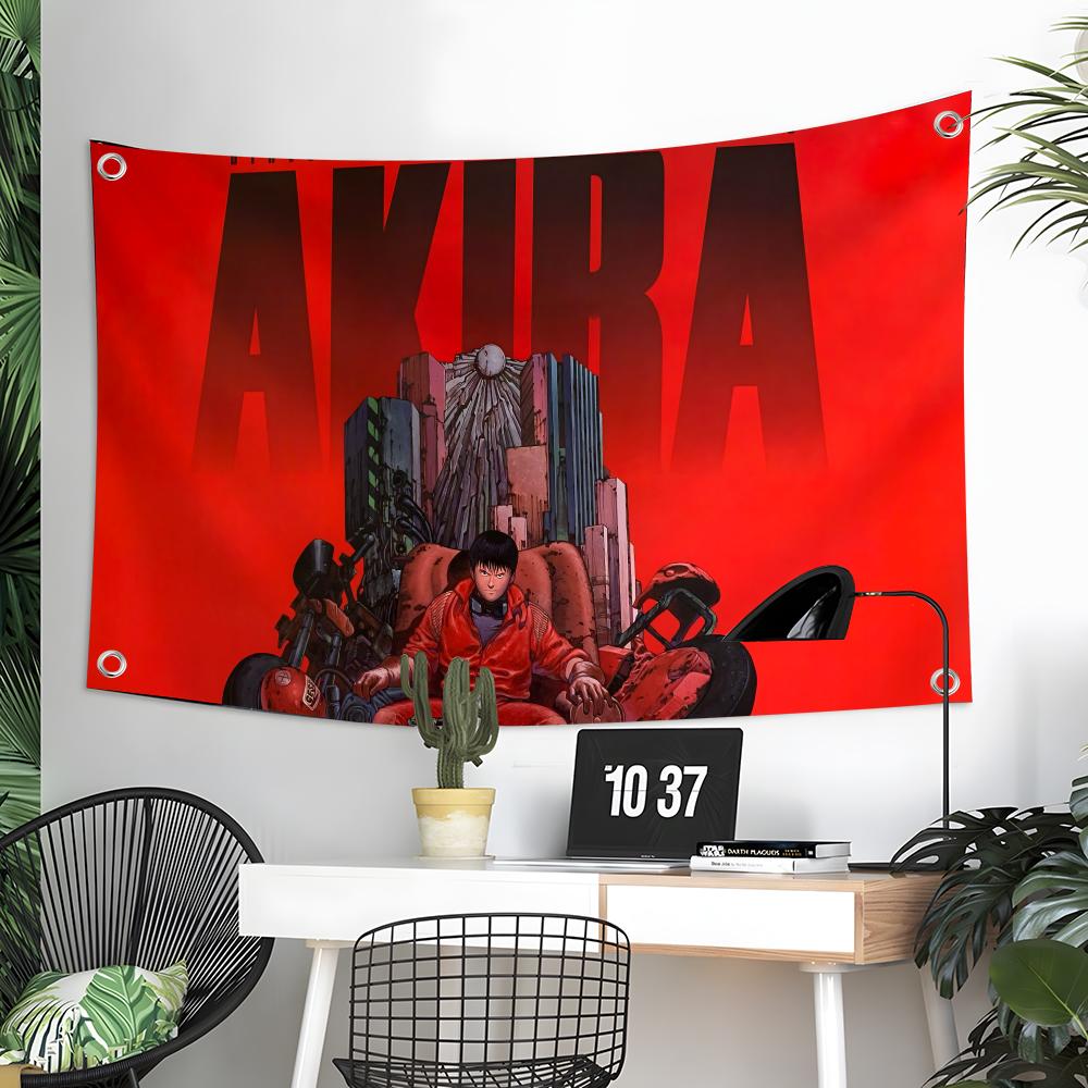 Outdoor Camping Anime - Cool anime A-akira Cyberpunk Flags Camping