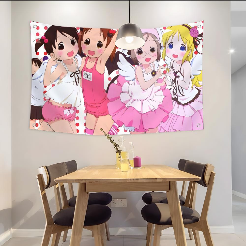 Outdoor Camping Anime - Anime Strawberry Marshmallow Flags Custom Camping