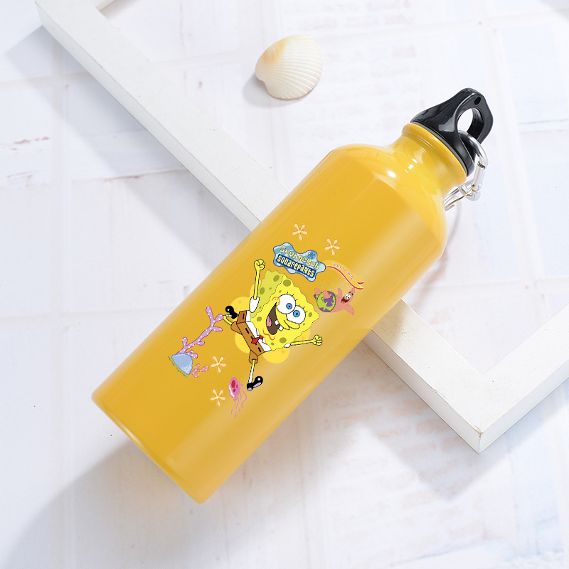 Outdoor Camping Anime - SpongeBobs Aluminum Water Bottle Outdoor Bike