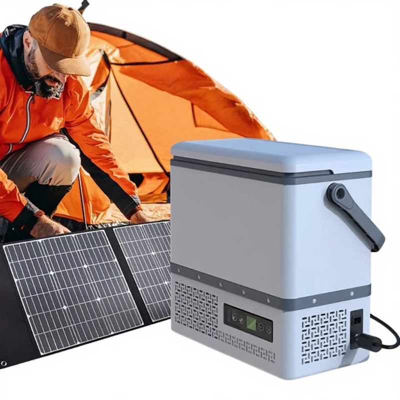 Outdoor Camping Fridge - New Solar Powered Camping Outdoor Cooler