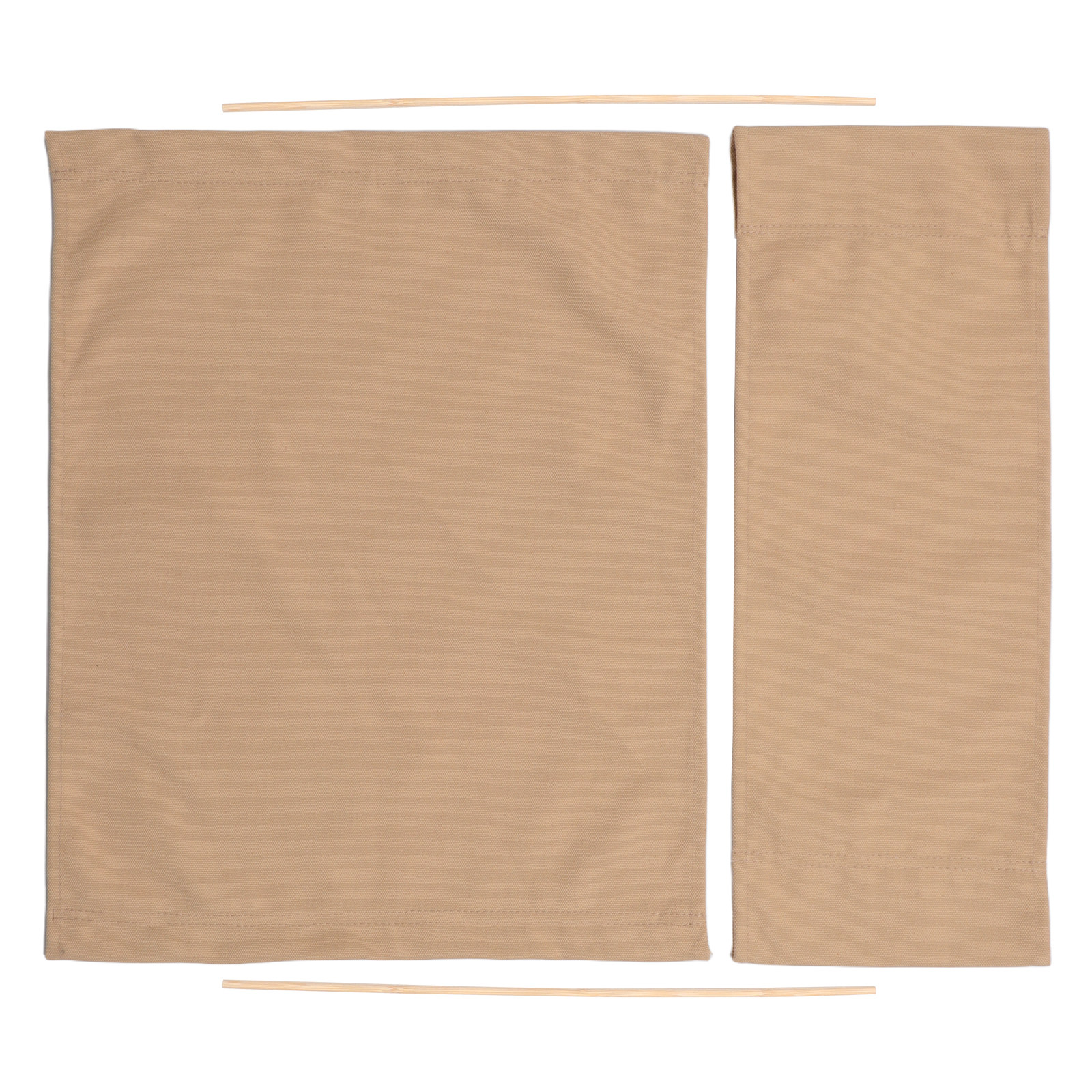 Outdoor Camping Folding Chair - 1Set Director Chair Replacement Canvas Natural
