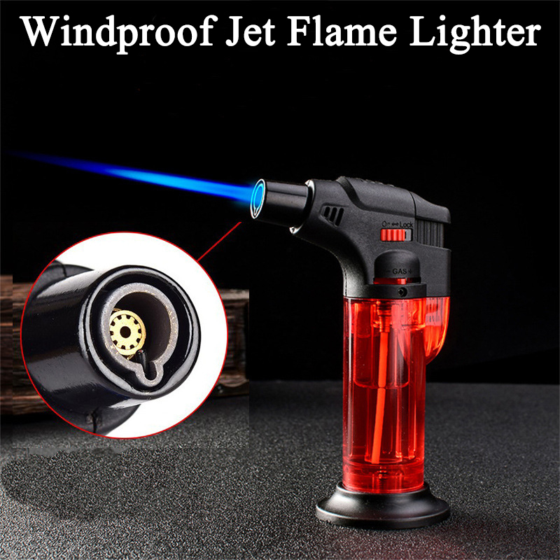 Outdoor Windproof Lighter - High Temperature Windproof Welding Gun Refillable