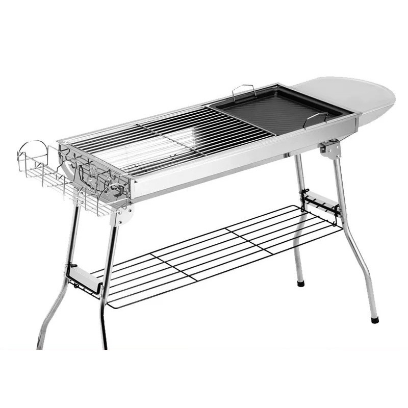 Outdoor Camping Stove - Large Folding Charcoal Barbecue Grill Outdoor
