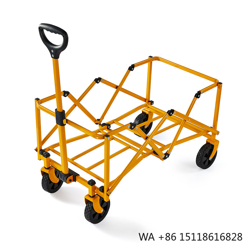 Outdoor Camping Table Foldable - Collapsible Foldable Wagon, Beach Cart Large