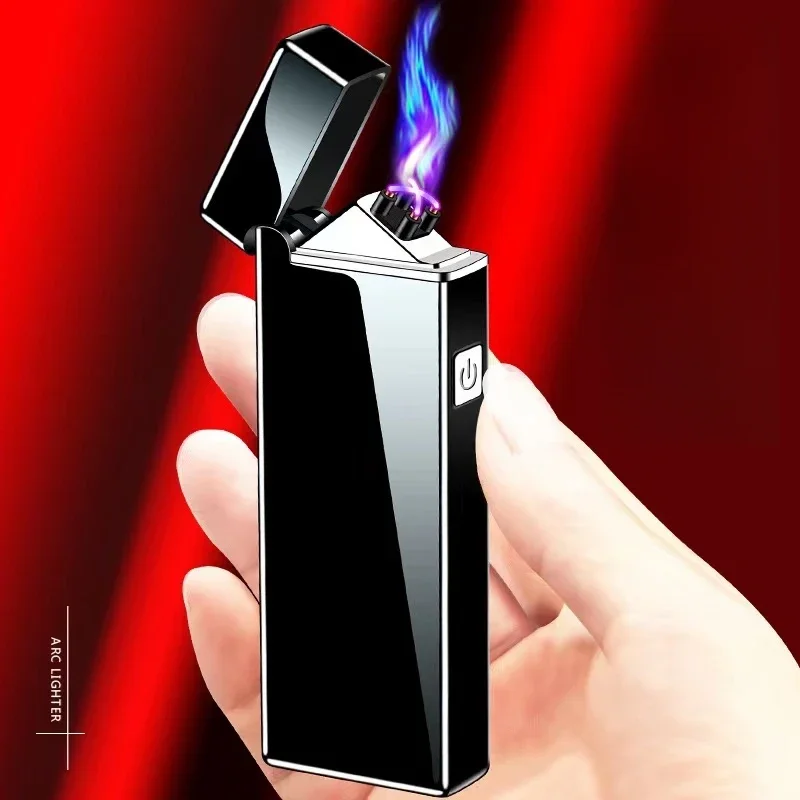 Outdoor Windproof Lighter - New Electronic Windproof Double Arc Pulse