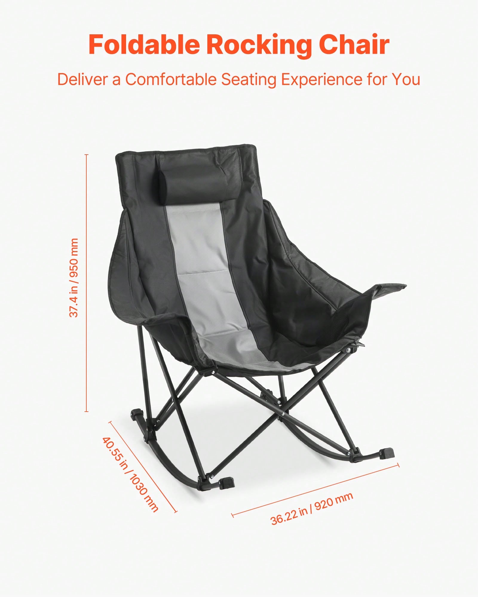 Rocking Camping Chair, Portabl - Outdoor Camping Rocker recension och pris