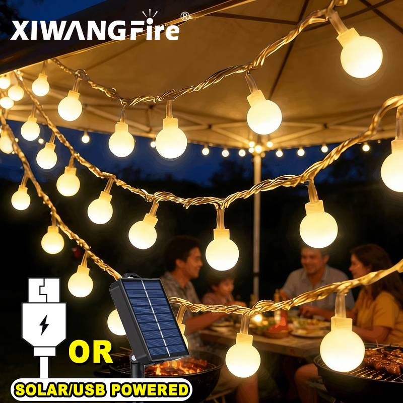 3-10M Solar/USB/Battery String - Outdoor Camping Tent Waterproof recension och pris