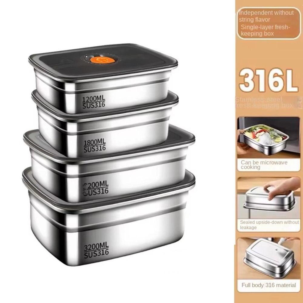 Stainless Steel Camping Lunch  - Outdoor Camping Fridge recension och pris