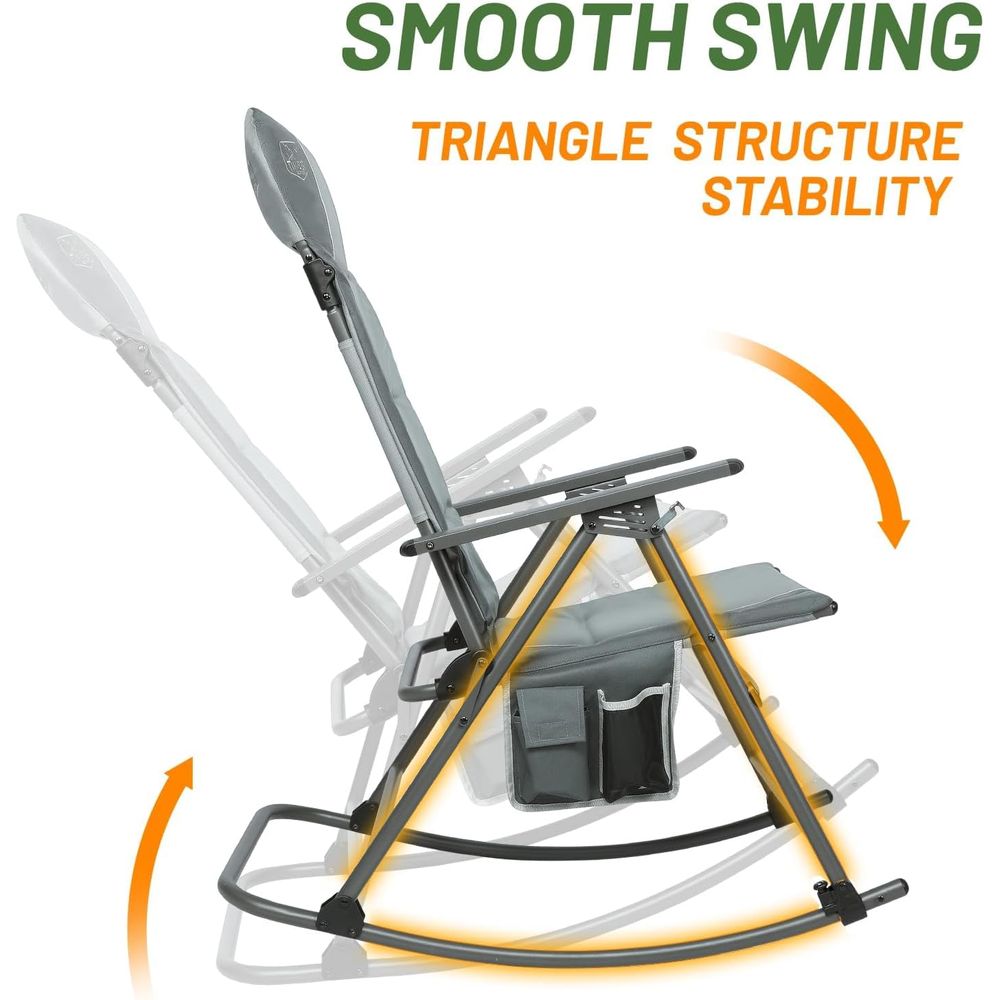 Oversized olding Rocking Campi - Outdoor Camping Rocker recension och pris
