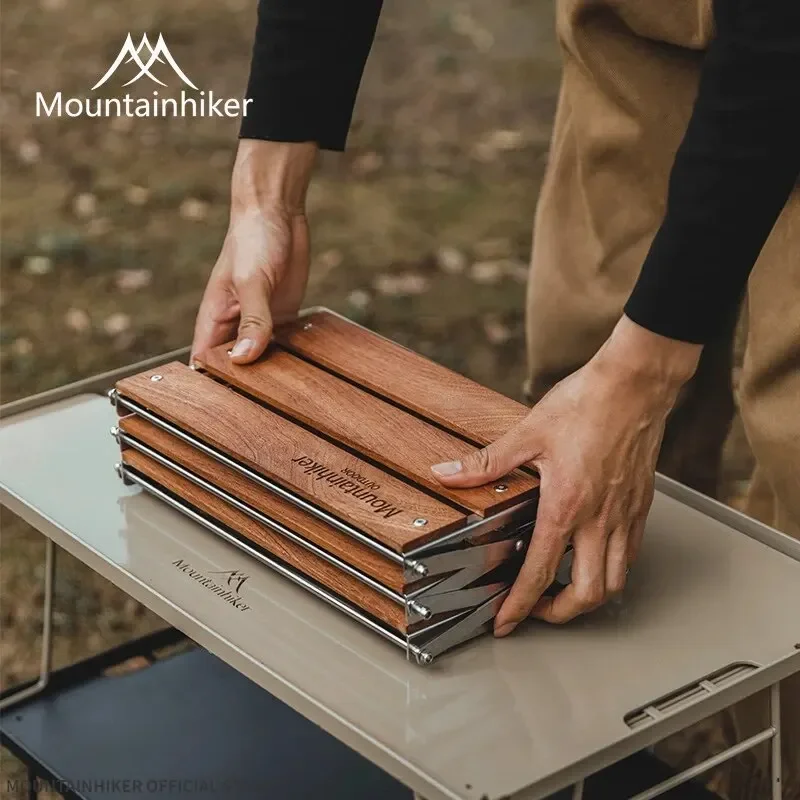 MOUNTAINHIKER Three-tier Rack  - Outdoor Camping Table Foldable recension och pris