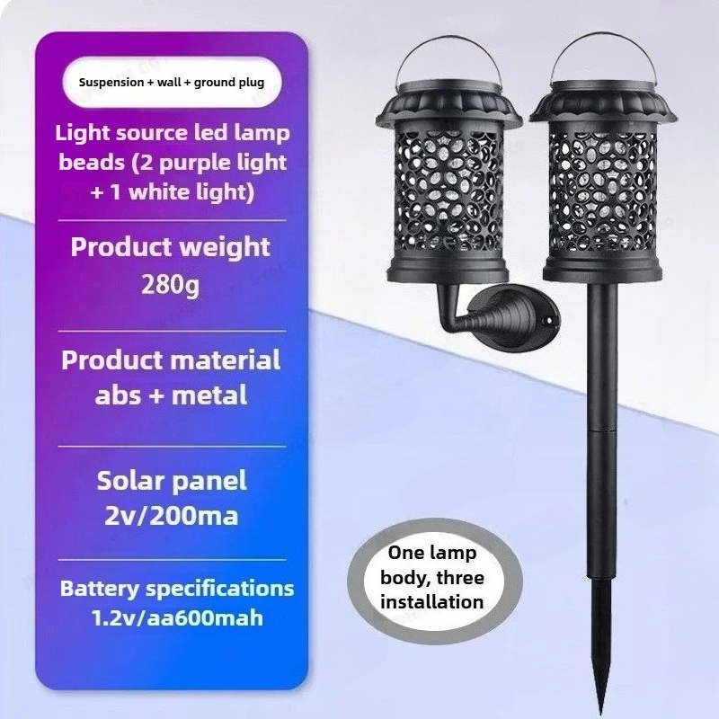 1-4PCS 3 in 1 Waterproof Solar - Outdoor Camping Bug Zapper recension och pris