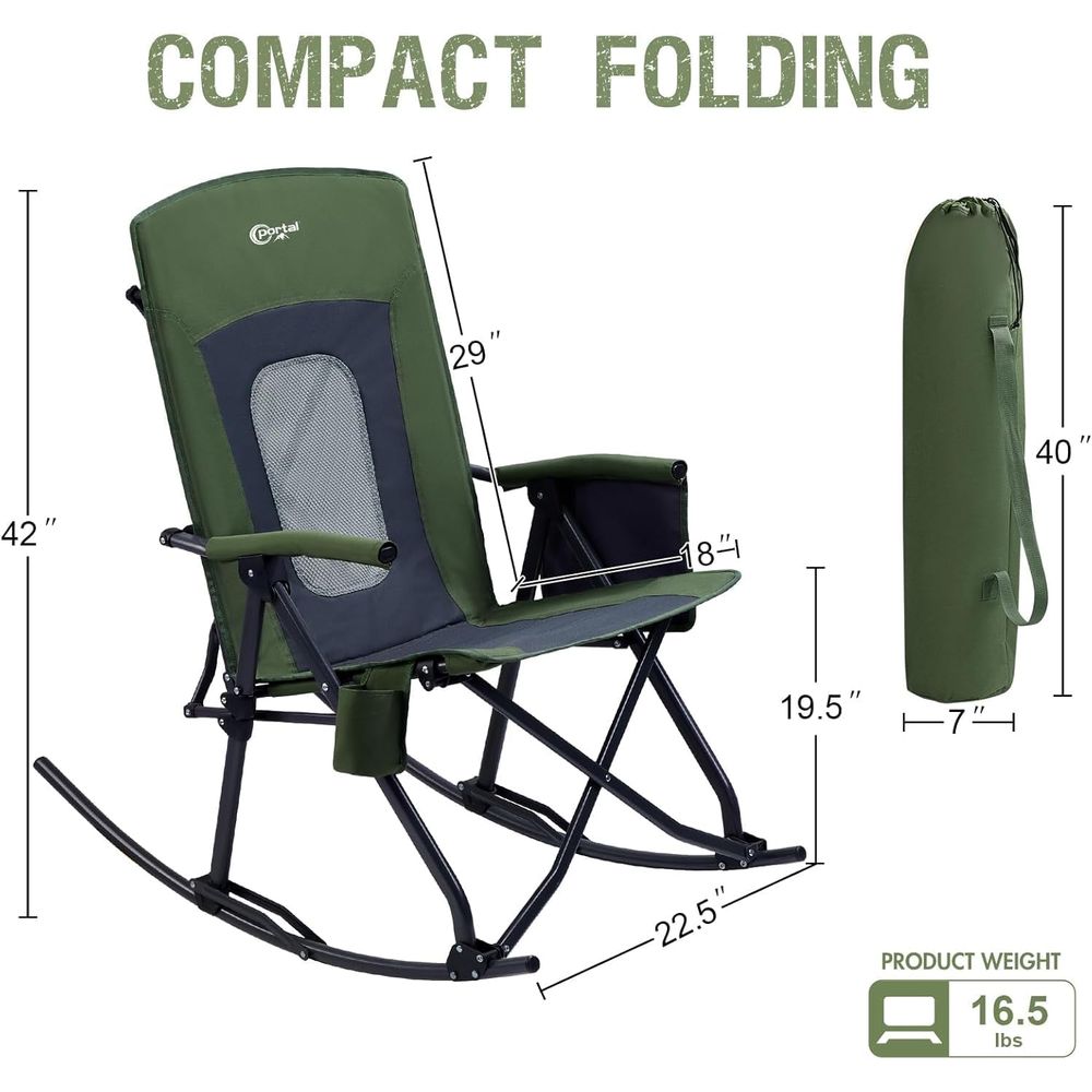 Oversized olding Rocking Campi - Outdoor Camping Rocker recension och pris