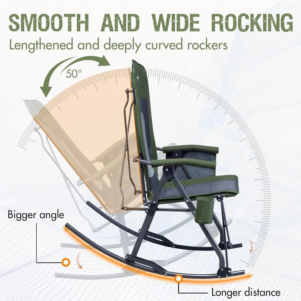 Oversized olding Rocking Campi - Outdoor Camping Rocker recension och pris
