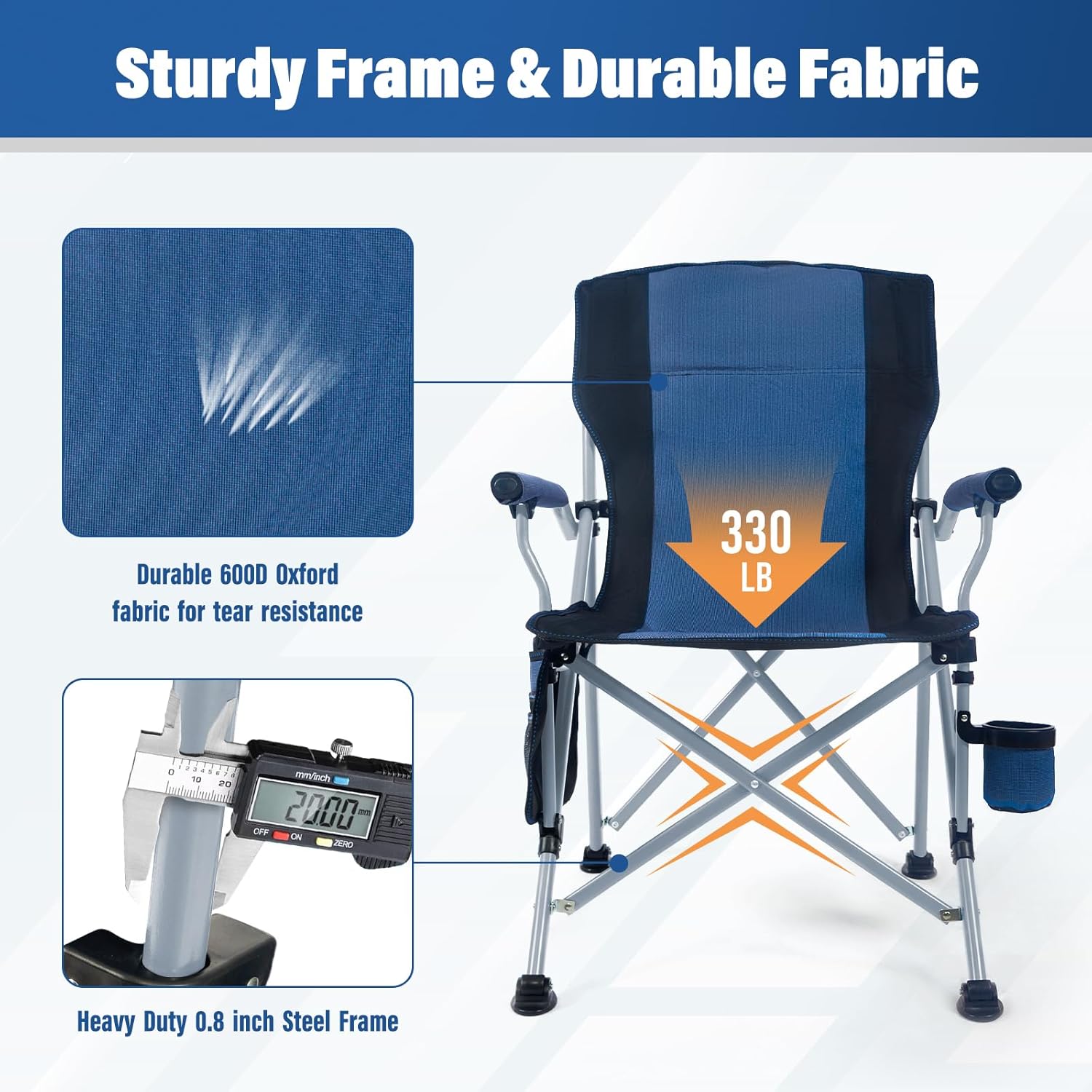 Factory Wholesale Outdoor Port - Outdoor Camping Folding Chair recension och pris