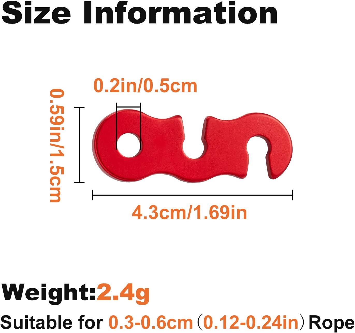 20Pcs Aluminum Alloy Tent Guyl - Outdoor Camping Tarp recension och pris