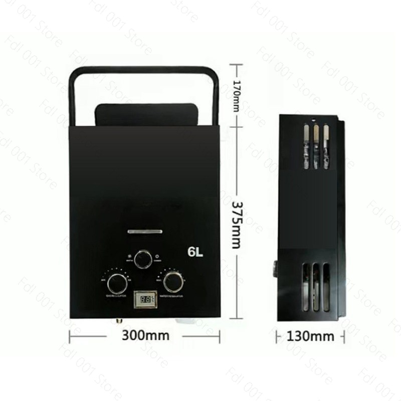 6L Portable Tankless Gas Water - Outdoor Camping Hot Water Heater recension och pris