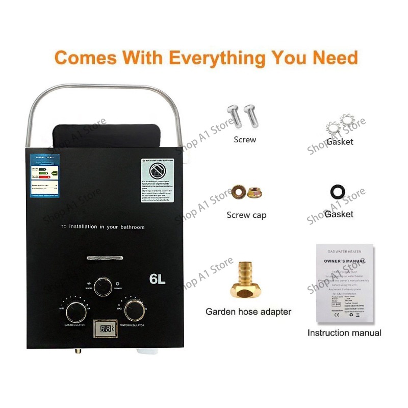 Water Heater 6L Outdoor Campin - Outdoor Camping Hot Water Heater recension och pris