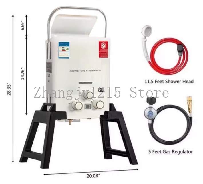 Propane LPG  Gas Tankless Wate - Outdoor Camping Hot Water Heater recension och pris