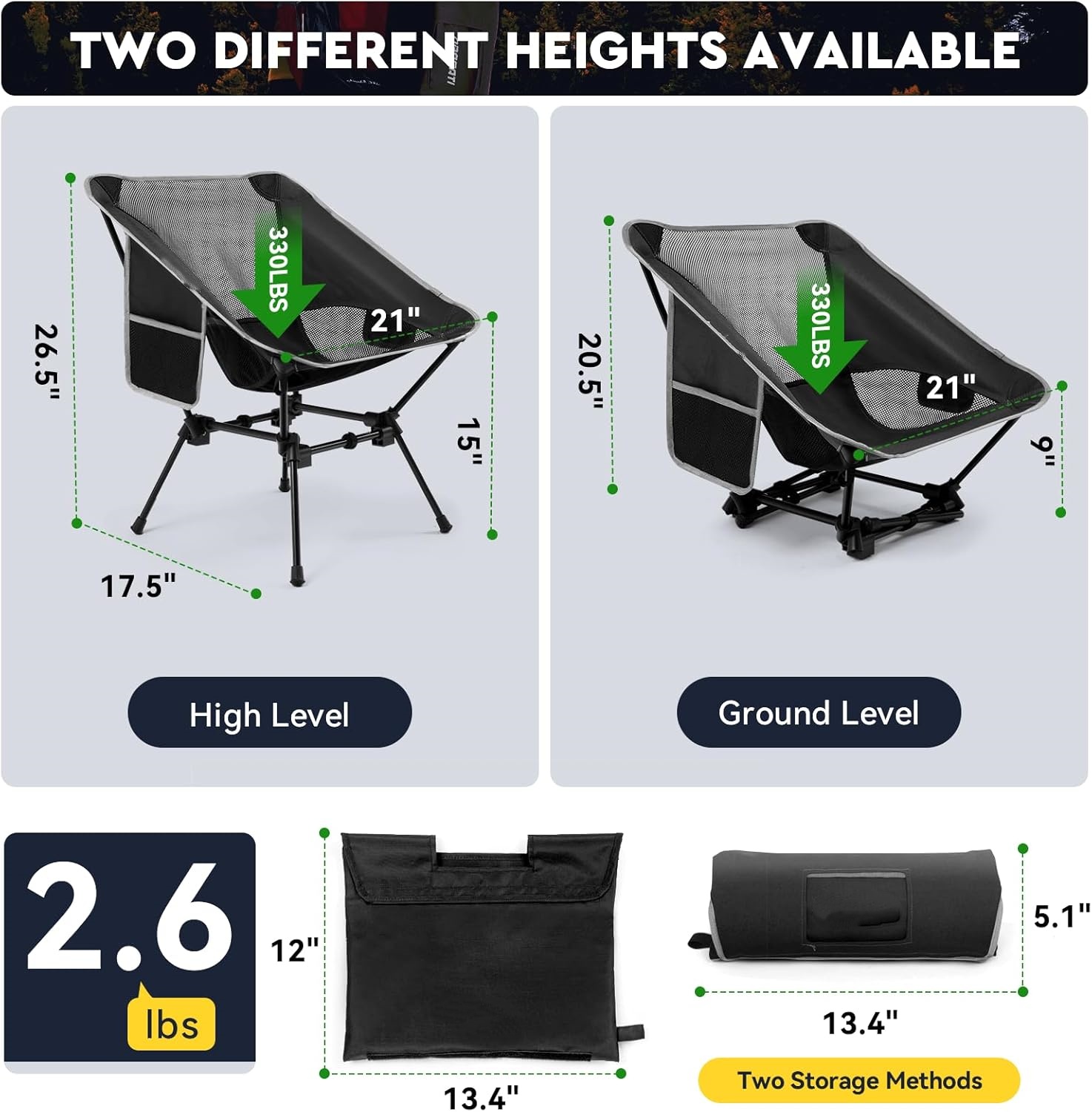 Lightweight Camping Chair,Camp - Outdoor Camping Folding Chair recension och pris