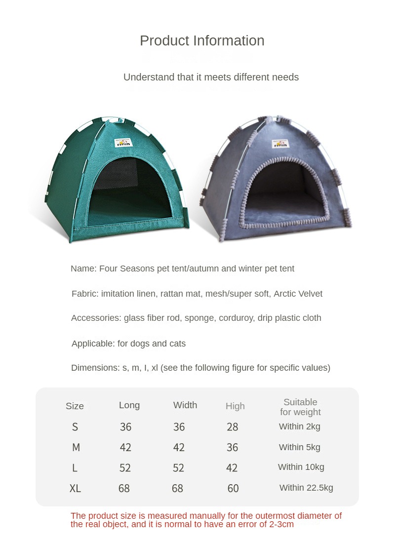 Foldable Pet House Pet Tent Fo - Outdoor Camping Dog Fence recension och pris
