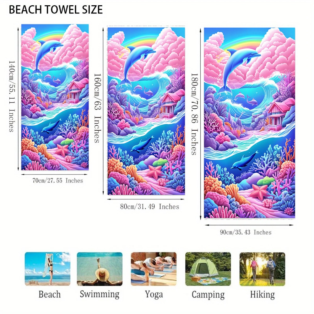 27.5x55inch Blue Ocean Jellyfi - Camp Towel Microfiber recension och pris