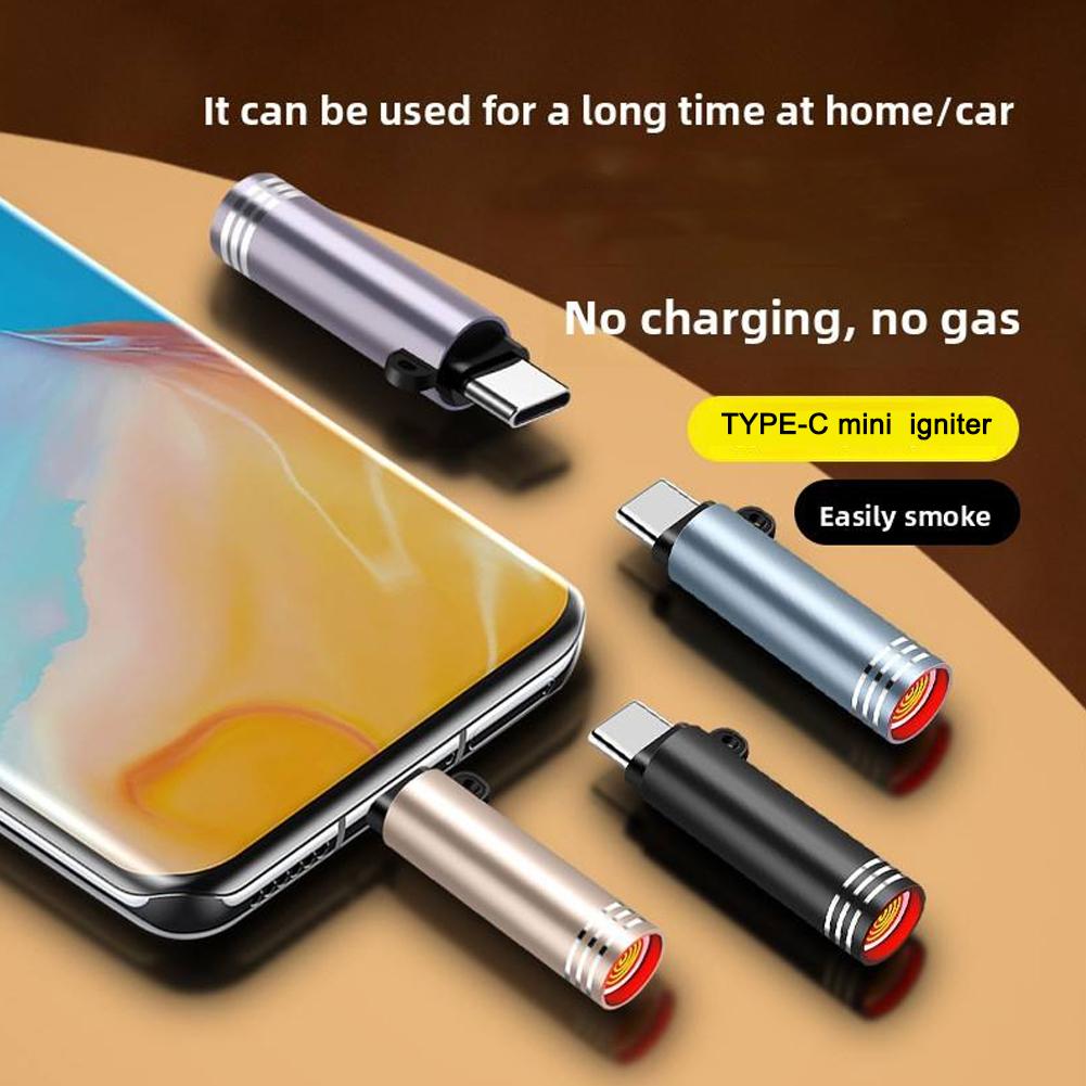 Type C Mini Lighter Blow to Ig - Outdoor Windproof Lighter recension och pris
