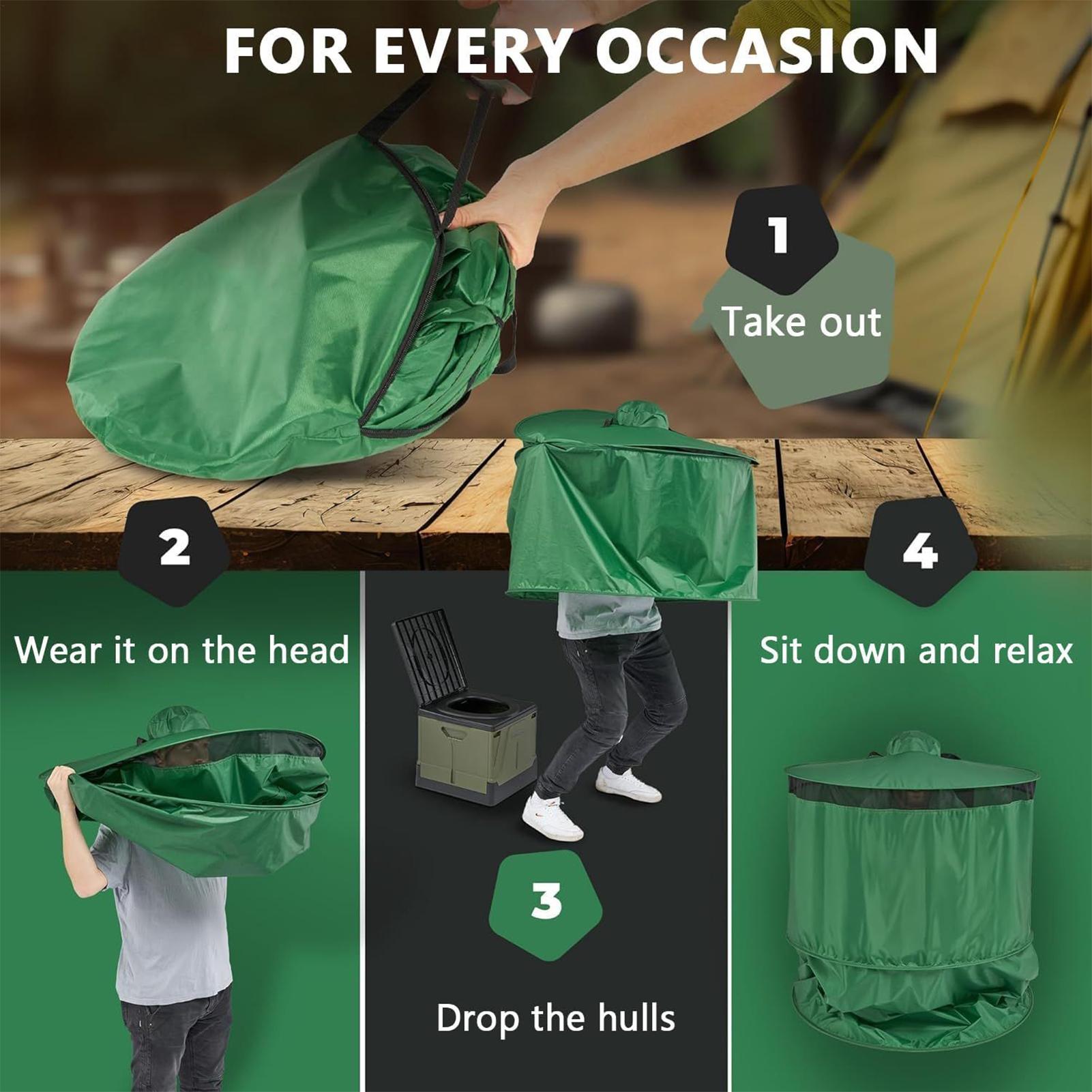 Camping Toilet Tent Portable C - Outdoor Camping Toilet Tent recension och pris