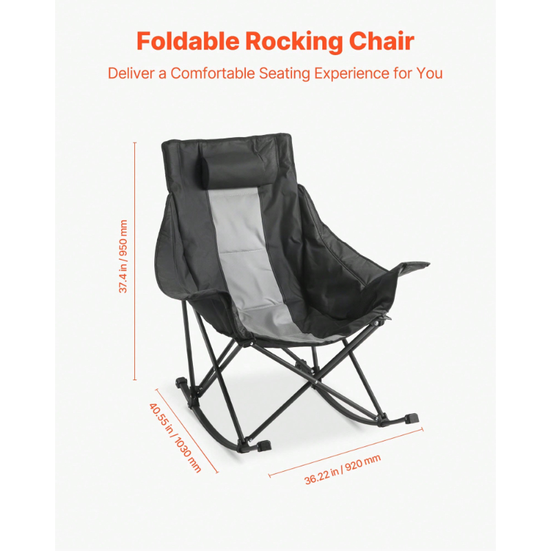 Rocking Camping Chair Portable - Outdoor Camping Rocker recension och pris