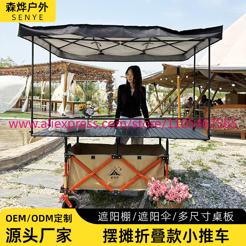 1PCS camper stall large foldab - Outdoor Camping Table Foldable recension och pris