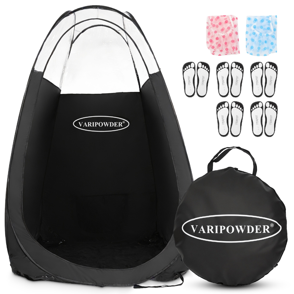 Black Spray Tanning Tent Porta - Outdoor Camping Toilet Tent recension och pris