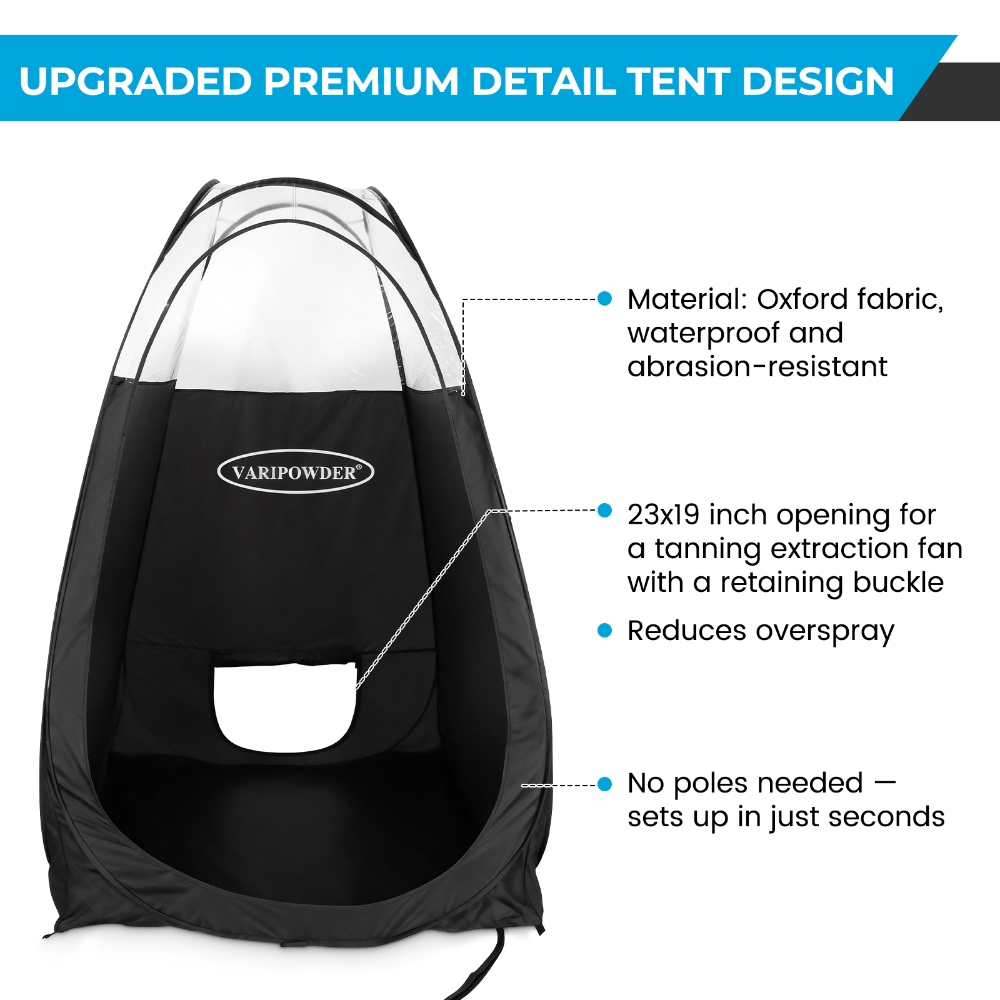 Black Spray Tanning Tent Porta - Outdoor Camping Toilet Tent recension och pris