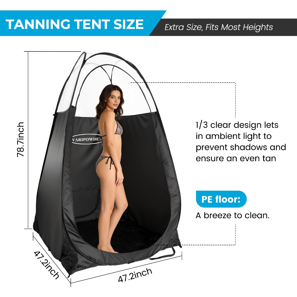 Black Spray Tanning Tent Porta - Outdoor Camping Toilet Tent recension och pris