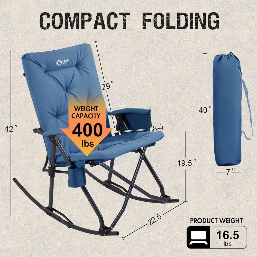 olding Rocking Camping Chair O - Outdoor Camping Rocker recension och pris