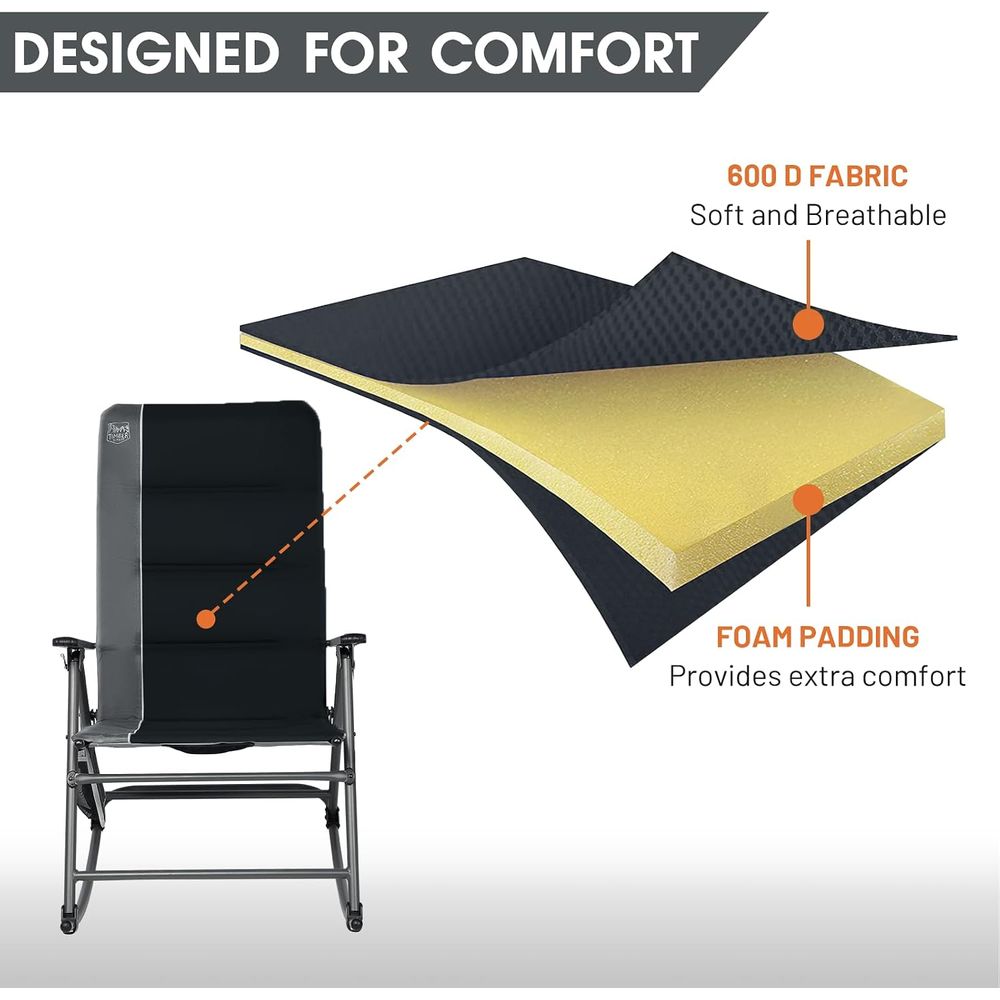 Oversized olding Rocking Campi - Outdoor Camping Rocker recension och pris