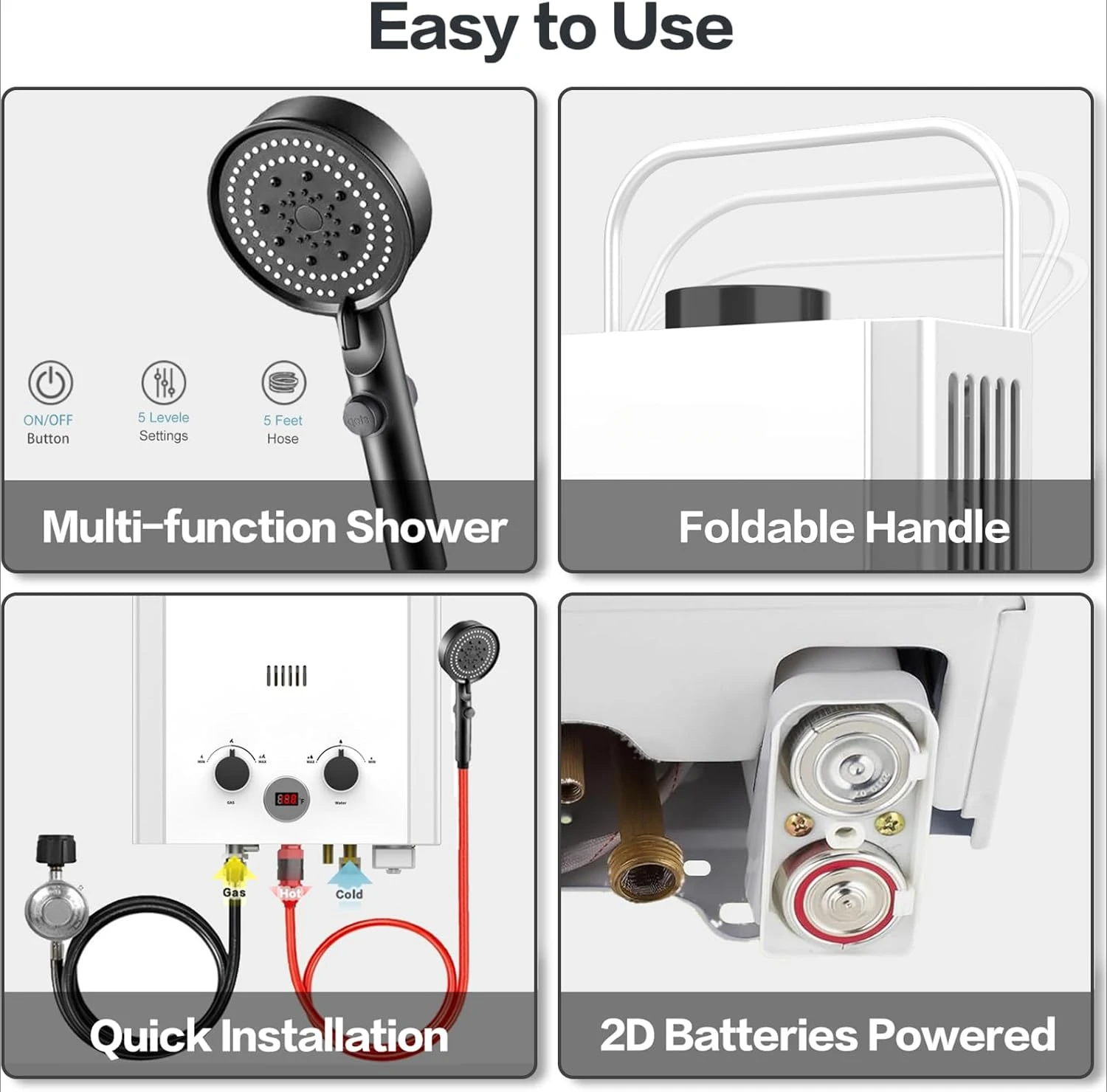 Propane Tankless Water Heater  - Outdoor Camping Hot Water Heater recension och pris