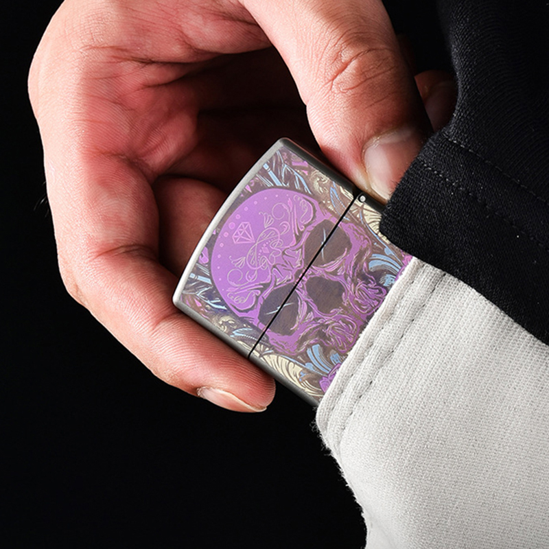 Pink Skull Titanium Alloy Ligh - Outdoor Windproof Lighter recension och pris