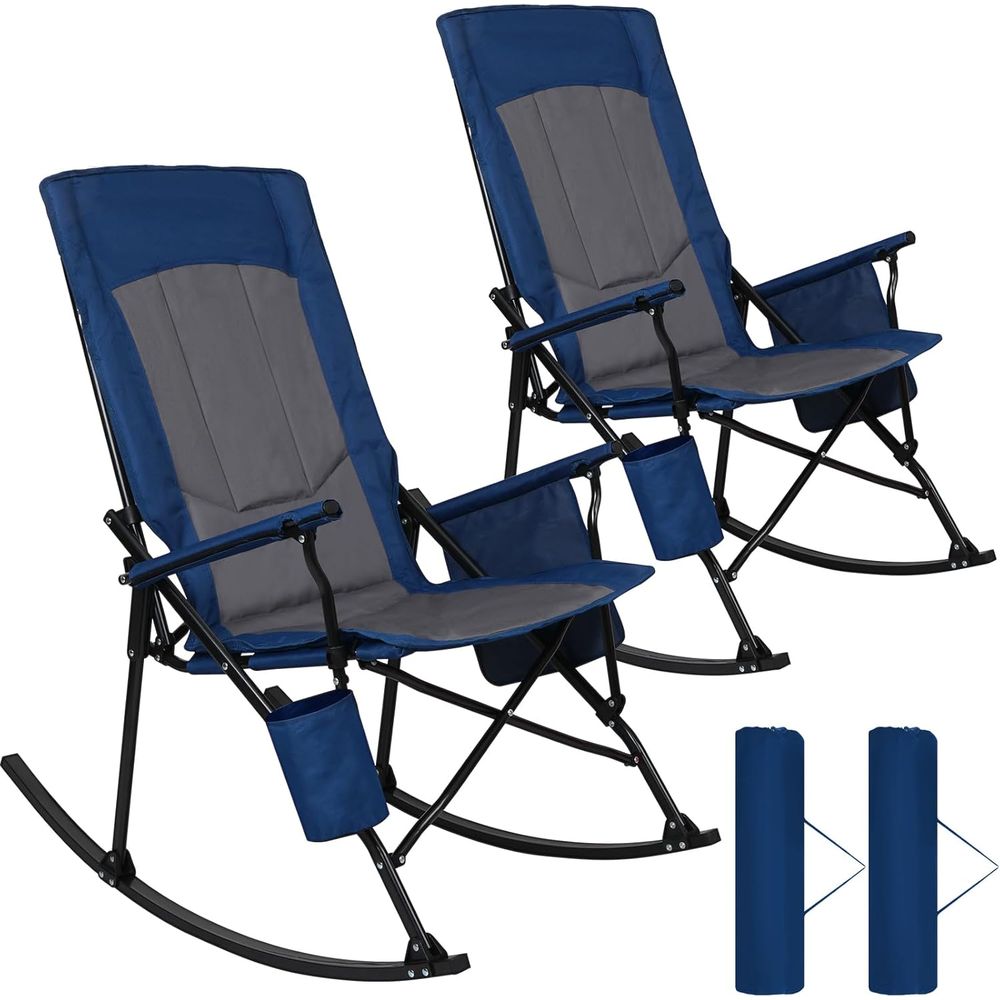 2 Pack High ack Portale Rockin - Outdoor Camping Rocker recension och pris