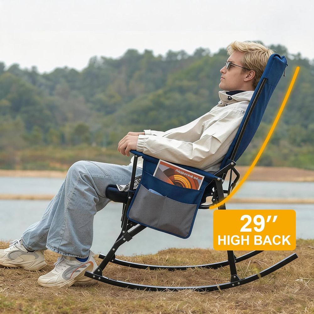 2 Pack High ack Portale Rockin - Outdoor Camping Rocker recension och pris