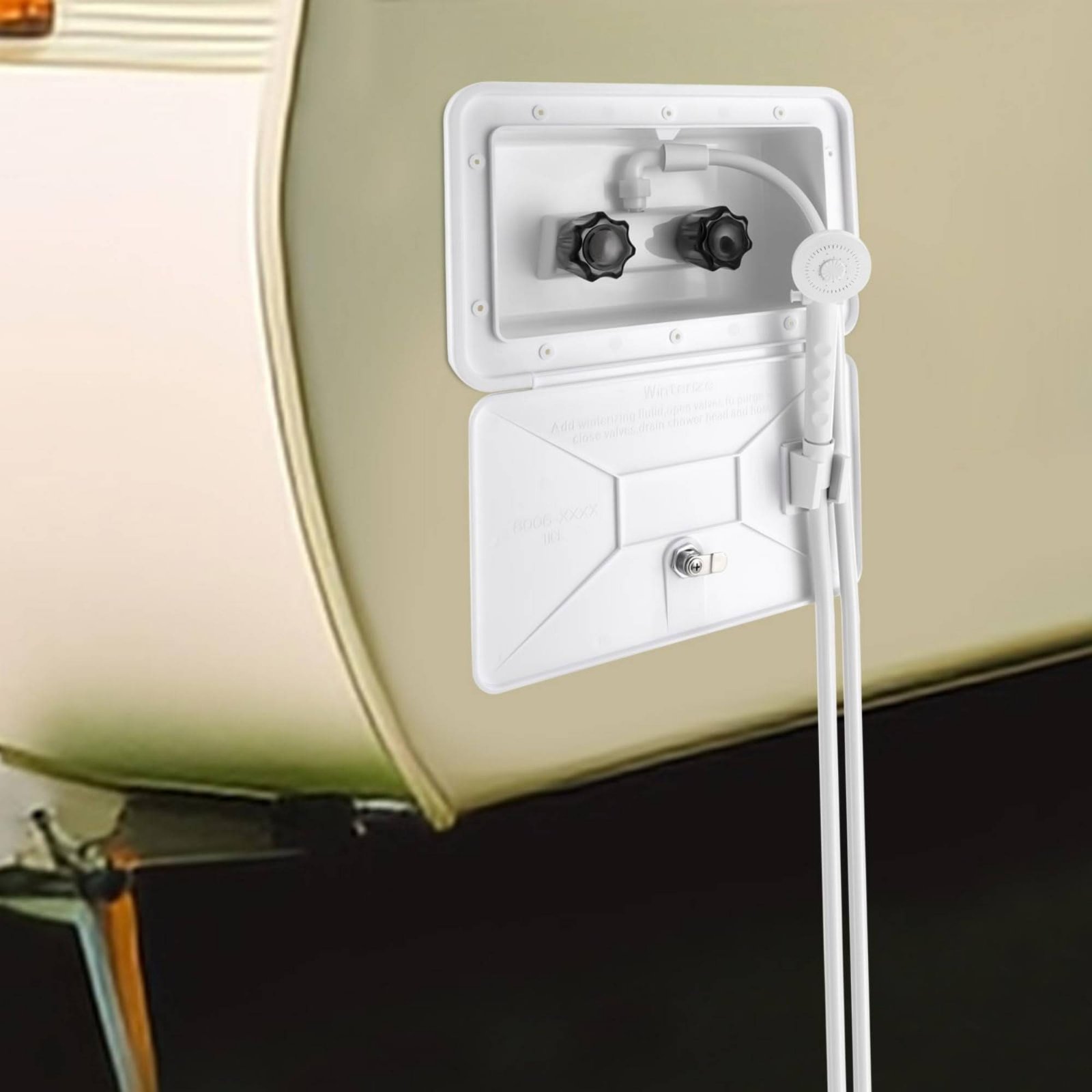 RV Exterior Shower Box Compact - Outdoor Camping Box recension och pris