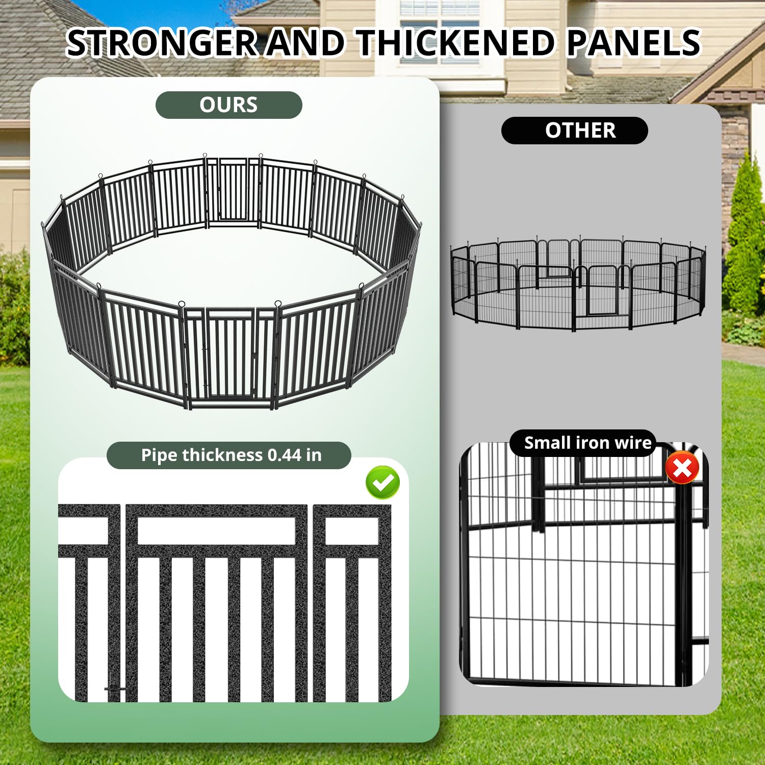 Thickened Outdoor Dog Fence 40 - Outdoor Camping Dog Fence recension och pris