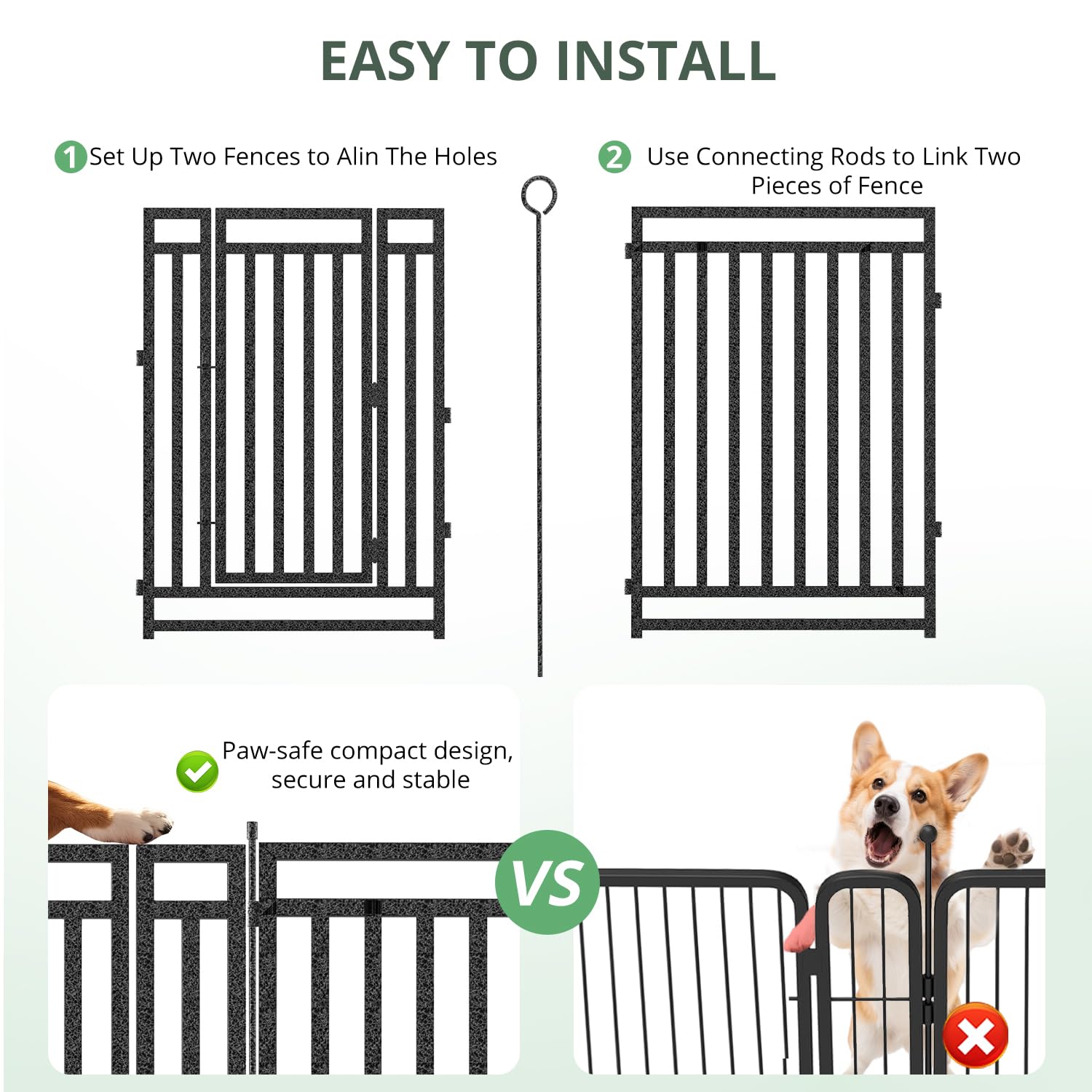 Thickened Outdoor Dog Fence 40 - Outdoor Camping Dog Fence recension och pris