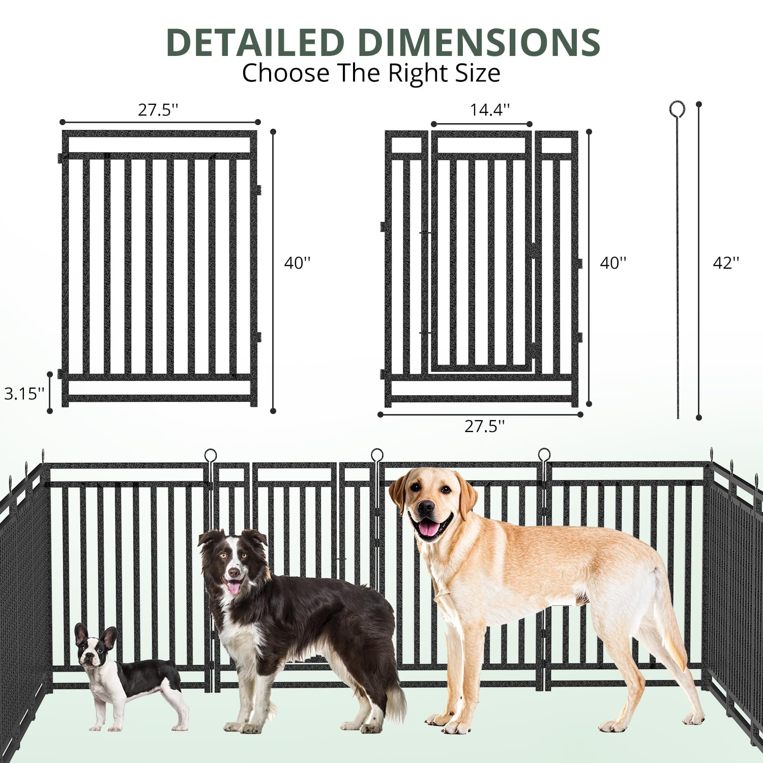 Thickened Outdoor Dog Fence 40 - Outdoor Camping Dog Fence recension och pris