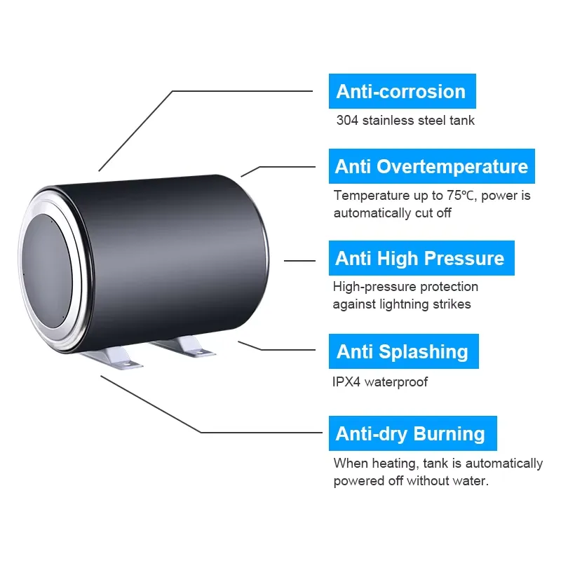 304 Stainless Steel Electric W - Outdoor Camping Hot Water Heater recension och pris