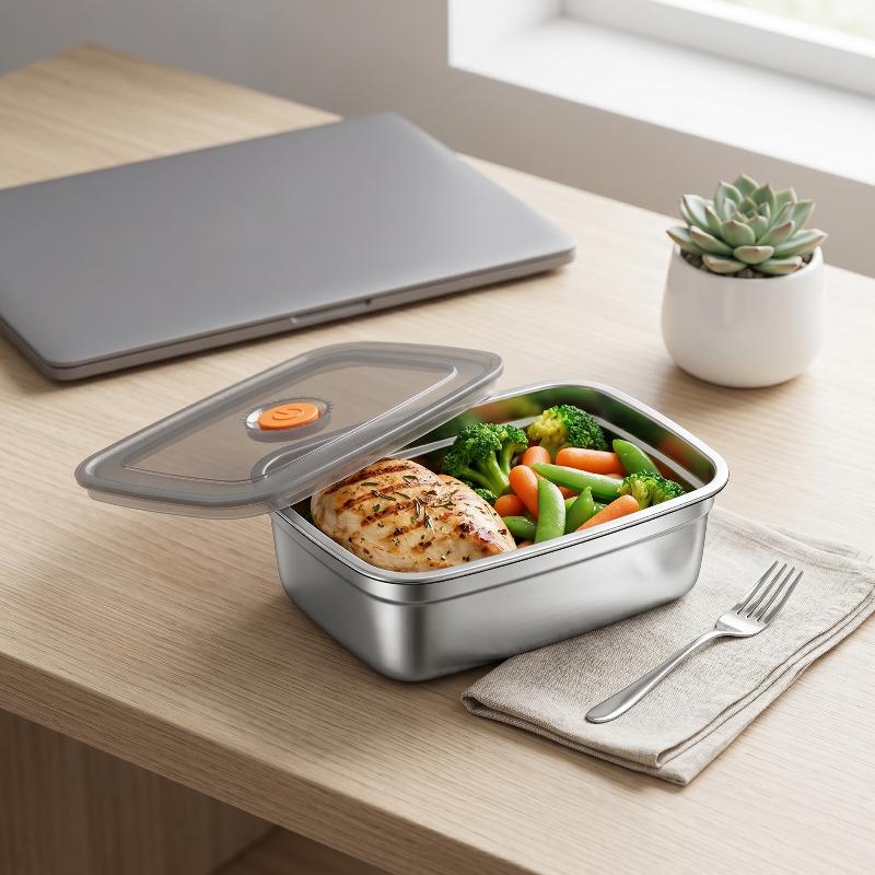Stainless Steel Camping Lunch  - Outdoor Camping Fridge recension och pris