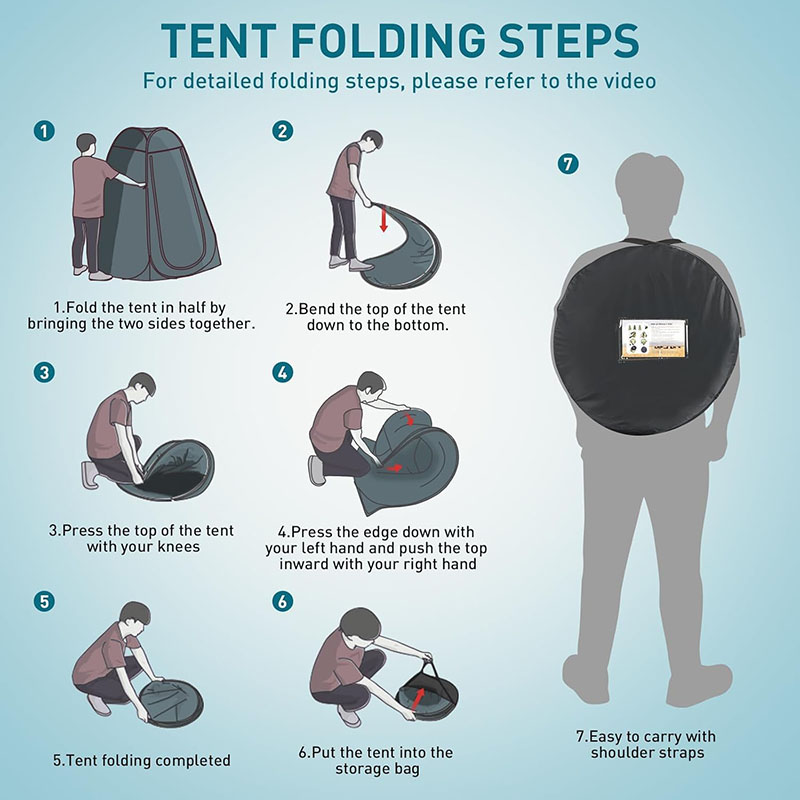 ‌Portable Pop-Up Toilet Tent P - Outdoor Camping Toilet Tent recension och pris