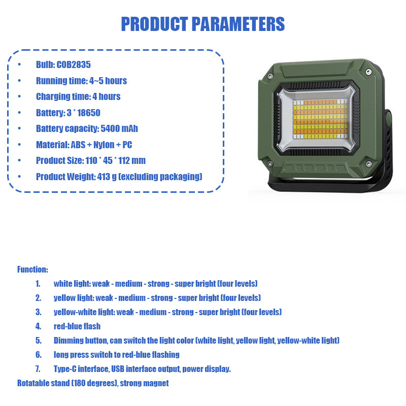 VOLODYMYR LED Camping Tent Lig - Outdoor Camping Tent Waterproof recension och pris