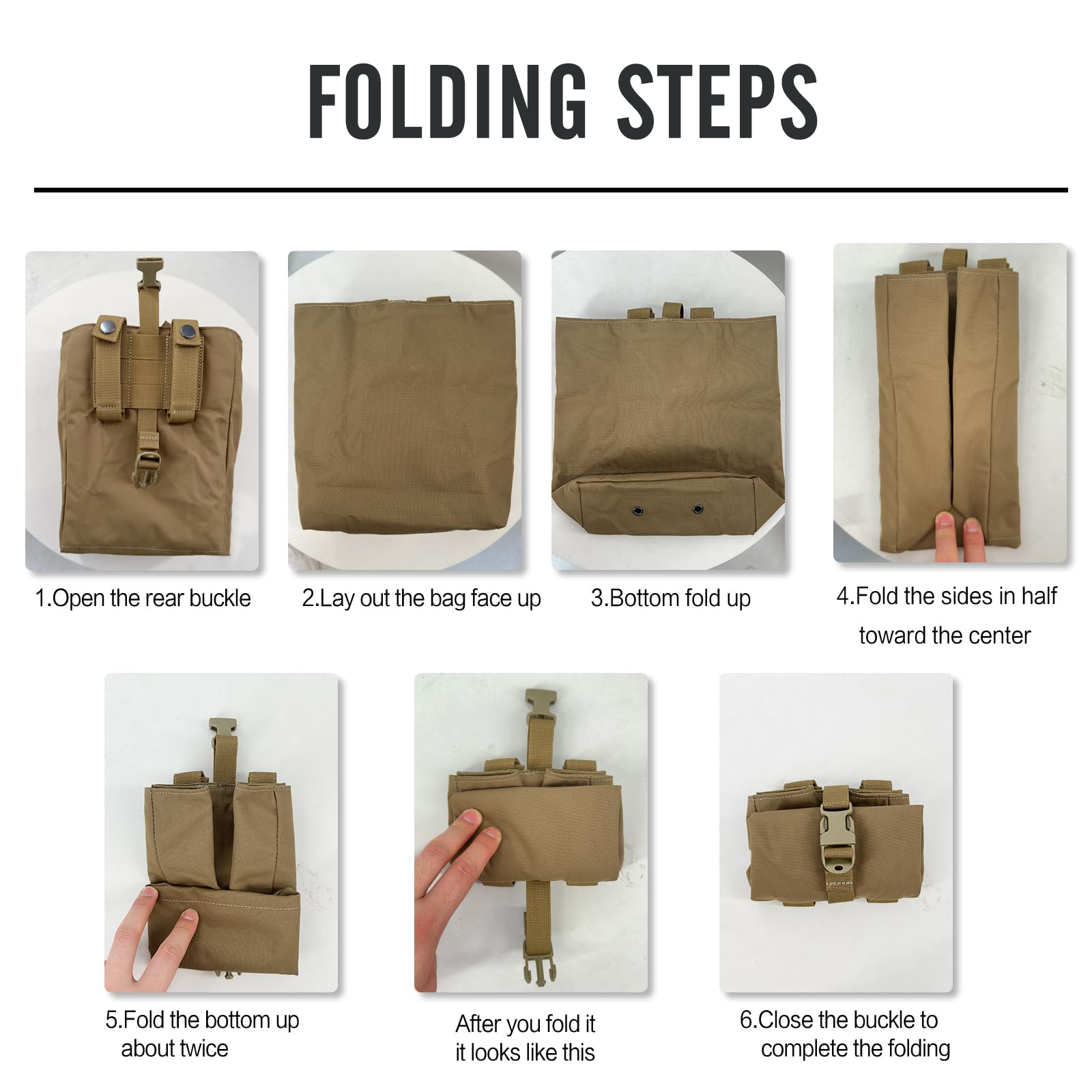 New Molle Folding Dump Drop Ma - Outdoor Camping Magazine recension och pris