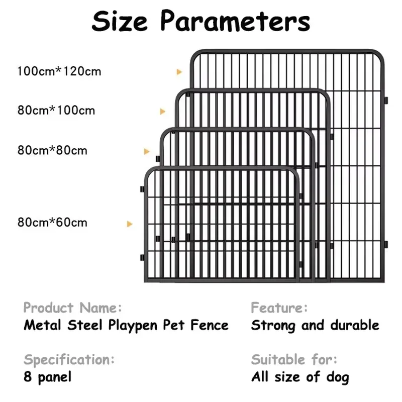 for 8 Panel Dog Playpen Metal  - Outdoor Camping Dog Fence recension och pris