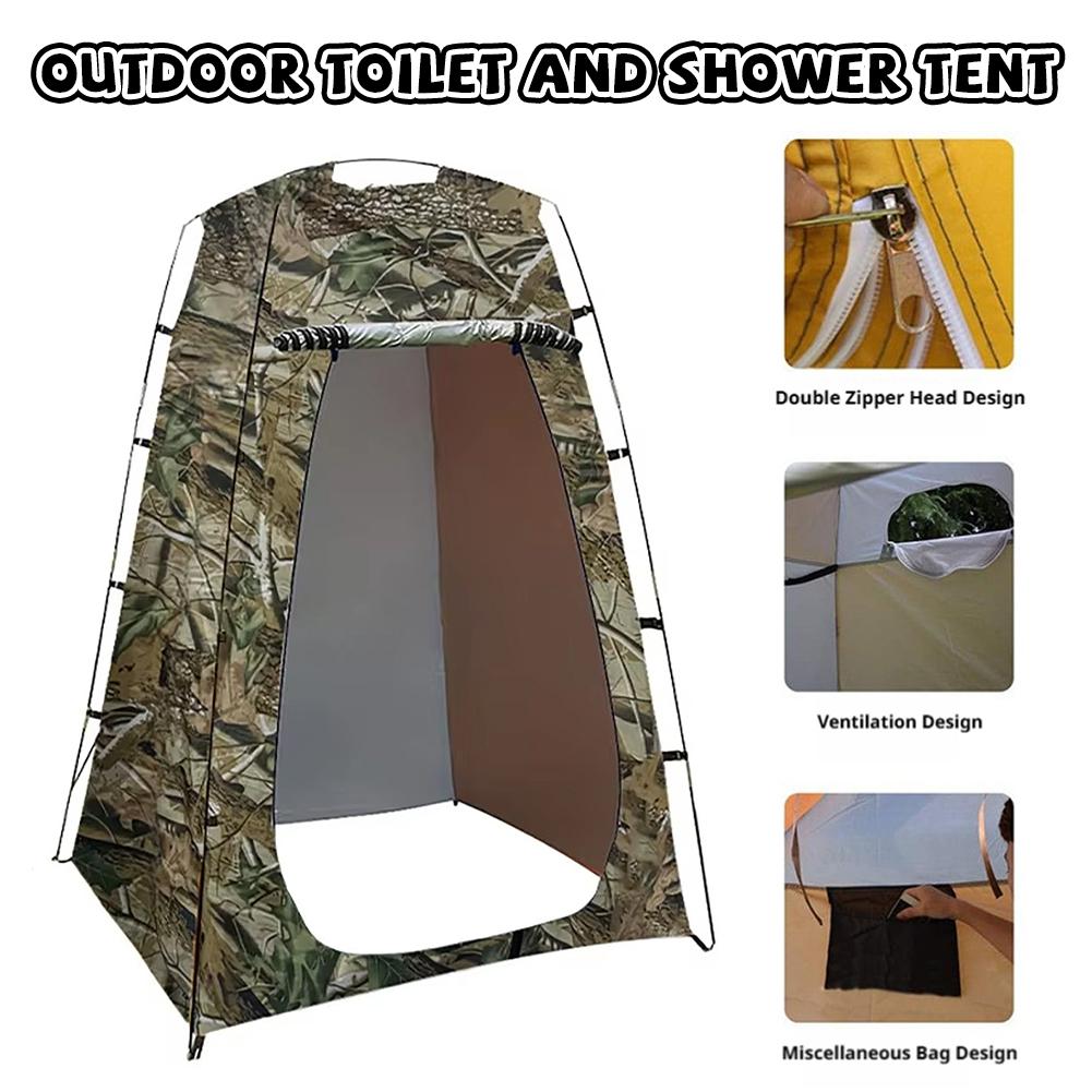 Portable Shower Tent Double La - Outdoor Camping Toilet Tent recension och pris