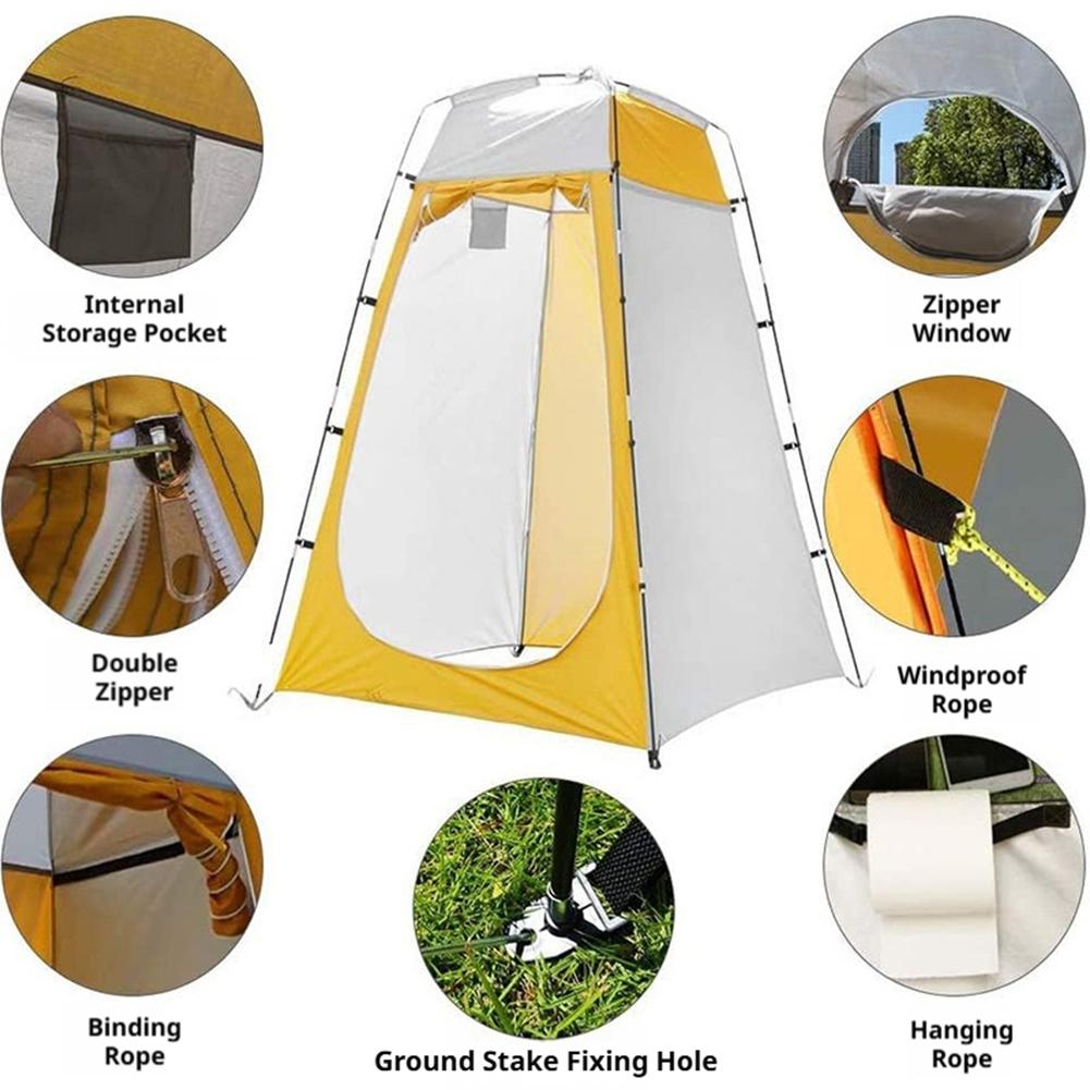 Portable Shower Tent Double La - Outdoor Camping Toilet Tent recension och pris